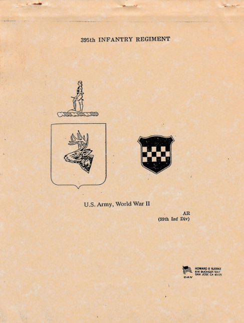 PDF "Unit History 395th Infantry Regiment/99th Infantry Division